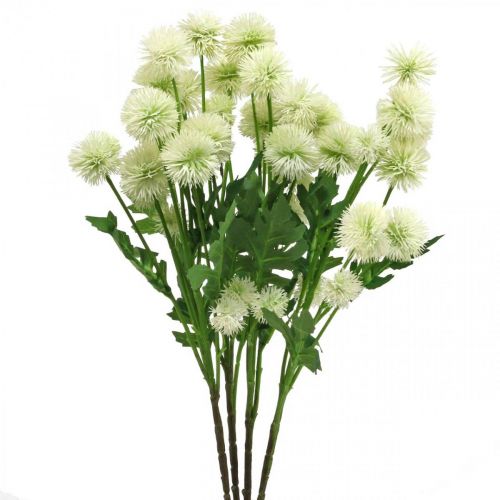 Artificiell gren pompom deco gren vit 61cm 4st