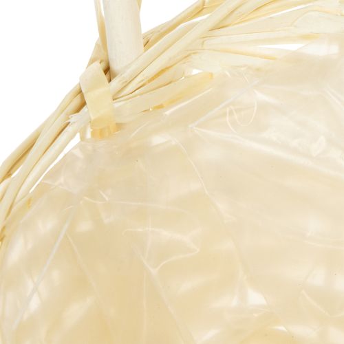 Presentkorg 27cm x 18cm H43cm ljus | Floristik24.se