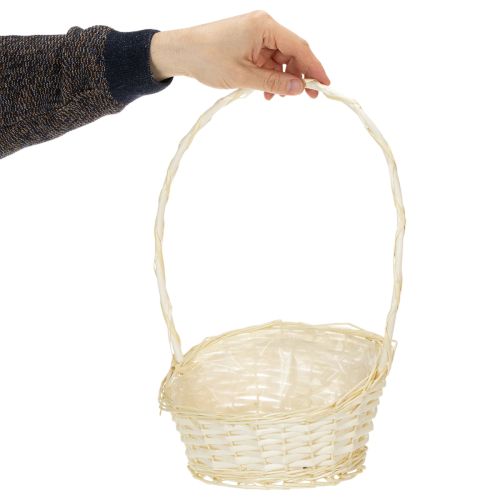 Presentkorg 27cm x 18cm H43cm ljus | Floristik24.se