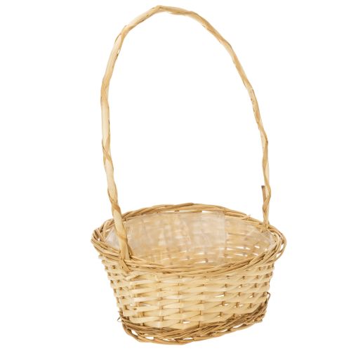 Presentkorg ca 30 cm x 23 cm, ljusfärgad köpa | Floristik24.se