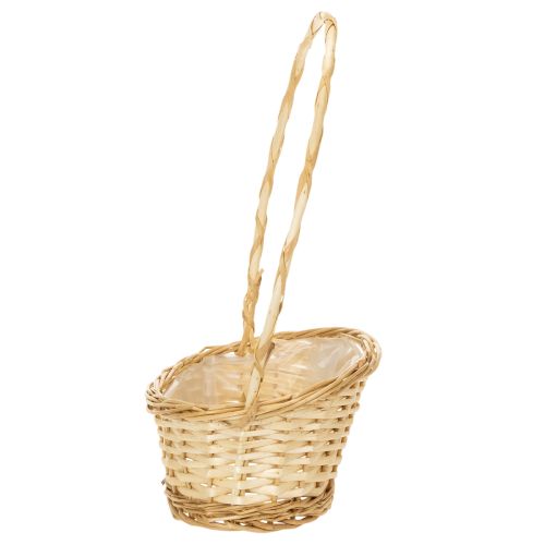 Presentkorg ca 30 cm x 23 cm, ljusfärgad | Floristik24.se