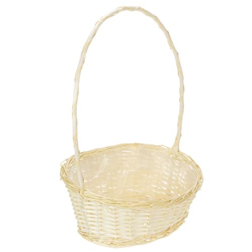 Presentkorg ca 38 cm x 27 cm, ljusfärgad köpa | Floristik24.se