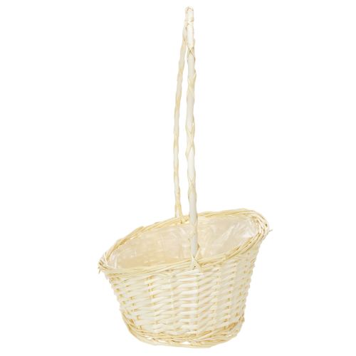Presentkorg ca 38 cm x 27 cm, ljusfärgad | Floristik24.se
