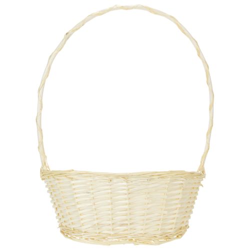 Presentkorg ca 38 cm x 27 cm, ljusfärgad | Floristik24.se