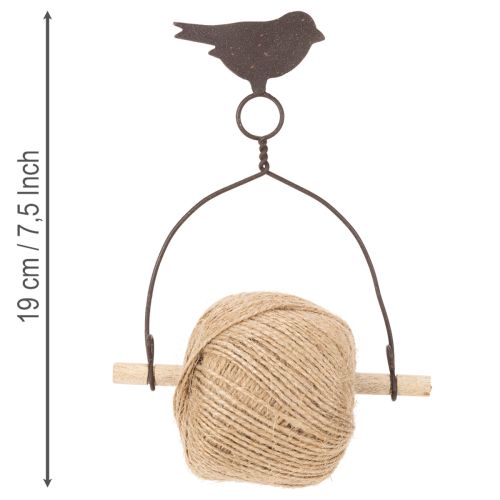 Praktisk dekorativ bandhållare, fågel, shabby chic | Floristik24.se