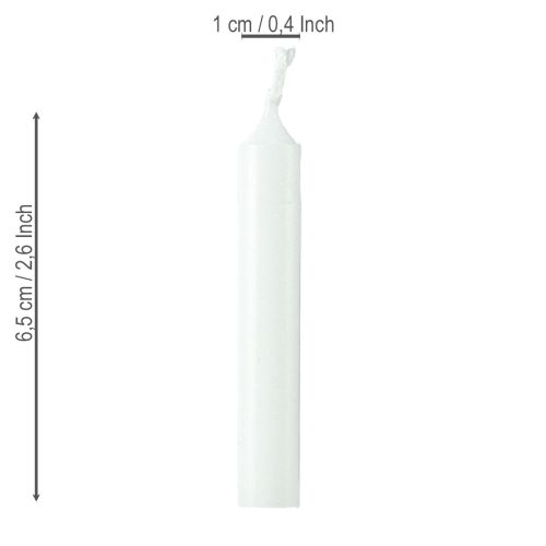 Artikel Dockljus 10mm Wiedemann ljus vita 65/10 50 stycken