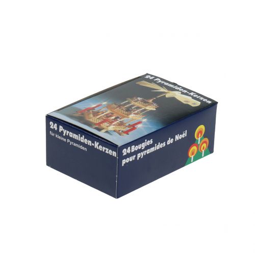 Artikel Pyramidljus vita små ljus 6,5cm 24 st