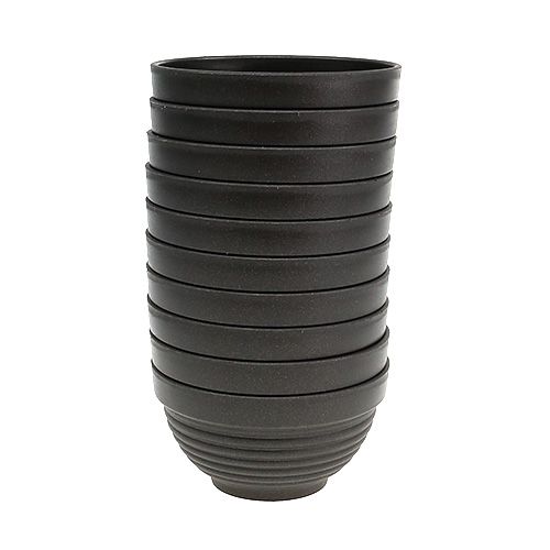 Artikel R-skål plast antracit Ø13cm, 10 st