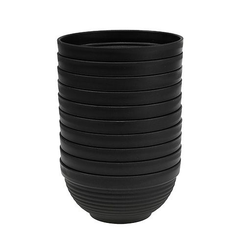Artikel R-skål plast antracit Ø17cm, 10 st