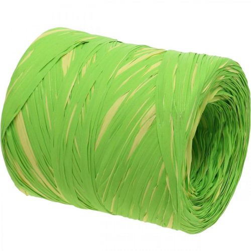 Artikel Raffia band grön gul raffia presentband 200m