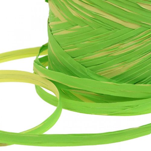 Artikel Raffia band grön gul raffia presentband 200m