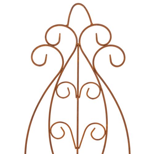 Artikel Trädgårdsspaljé i metall, dekorativt växtstöd för klätterväxter, 93 cm