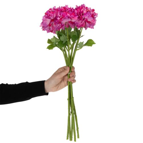Artikel Konstgjord ranunkelblomma, en detaljerad replika för vardagsrums- och kontorsdekoration, 55 cm, 6 stycken