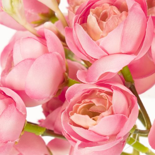 Artikel Konstgjord Ranunkelbukett, Snygg Borddekoration, 32 cm, 5 Styck