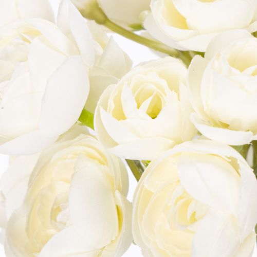 Artikel Konstgjord ranunkelbukett, långvarig blomsterdekoration för våren, 32 cm, 5 stycken