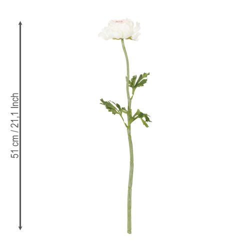 Artikel Konstgjord ranunkel med fina blommor för snygg och lättskött dekoration, 51 cm, 3 stycken.