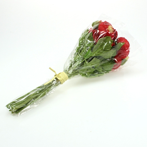 Floristik24 Ranunculus bukett röd 30cm