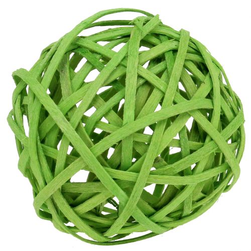 Floristik24 Rottingboll ljusgrön Ø6cm 6st