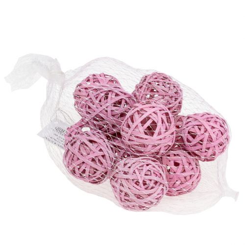 Floristik24 Rotting boll rosa Ø4cm 12st