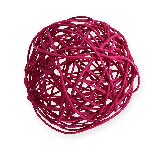 Floristik24 Rottingboll Ø10cm Fuchsia 10st