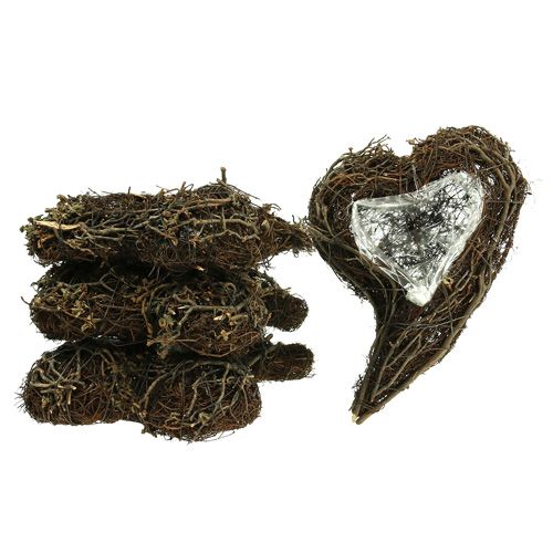 Artikel Vinstock hjärta natur 15cm x23cm x5cm 4st
