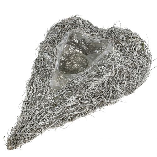 Vinranka för plantering vit tvättad 35cm x 23cm 1p | Floristik24.se