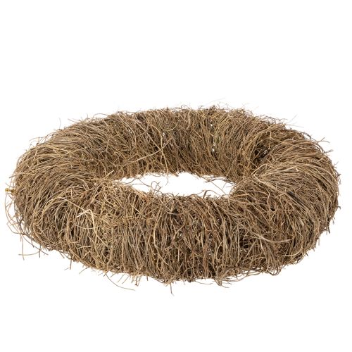 Krans av naturmaterial, naturlig dekorativ krans för gör-det-själv-projekt, 35 cm | Floristik24.se
