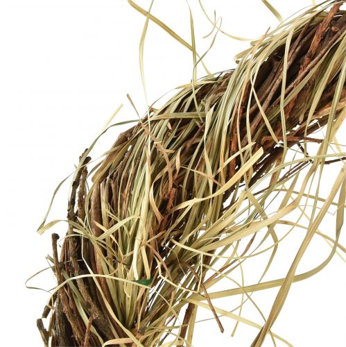 Artikel Vinkrans naturkrans med höbrungrön Ø25cm 3 st