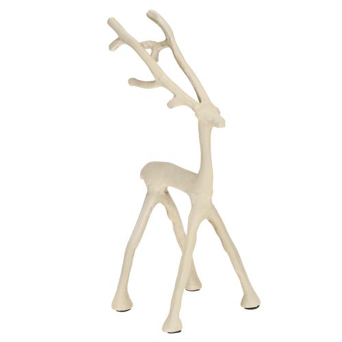 Floristik24 Rendekoration hjortfigur metall grå lera optik H27,5cm