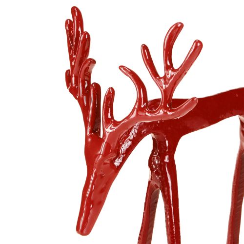 Artikel Rendekoration metallfigur juldekoration röd 16×13×19 cm