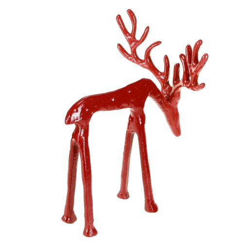 Artikel Rendekoration metallfigur juldekoration röd 16×13×19 cm