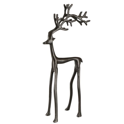 Floristik24 Rendekoration metall jul i brunt 17x8x38,5cm
