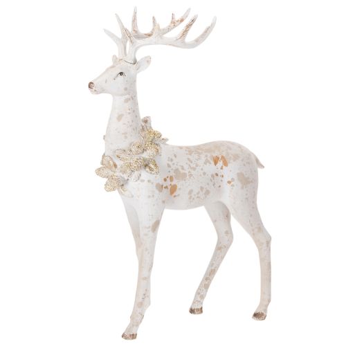 Dekorativ hjortfigur med kottedekoration för vinterdekoration, 49 cm köpa | Floristik24.se