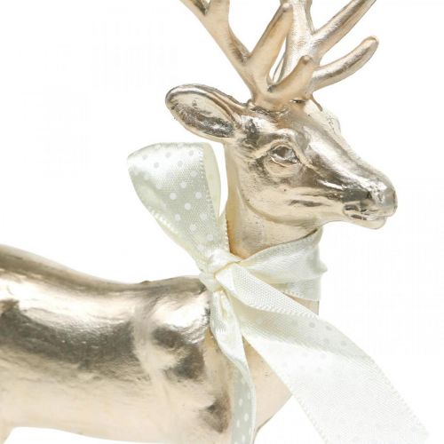 Floristik24 Deco rådjur stående champagne bordsdekoration jul 18,5cm 4st