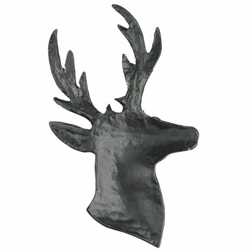 Artikel Dekorativ renbyst svart metall 8cm × 4,8cm 8 st