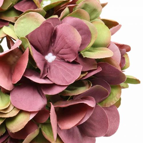 Floristik24 Hortensia konstgjord rosa, bordeaux konstgjord blomma stor 80cm