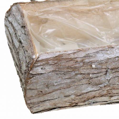 Floristik24 Vit tvättad träplanterlåda 45 × 19cm H10cm
