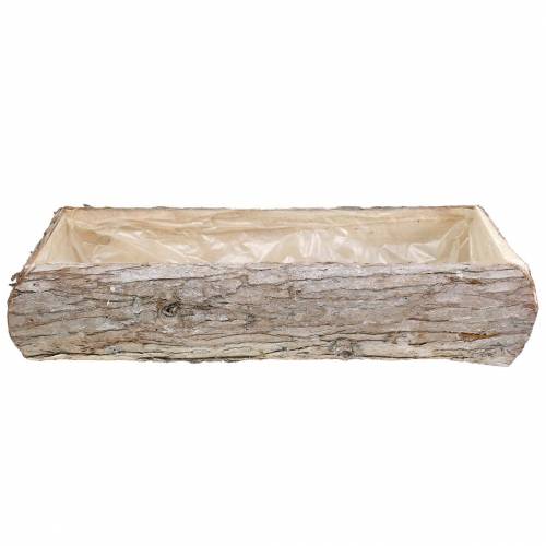 Floristik24 Vit tvättad träplanterlåda 45 × 19cm H10cm