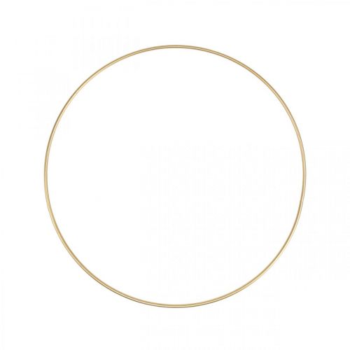 Floristik24 Metallring dekorring Scandi ring deco loop golden Ø30cm 4st