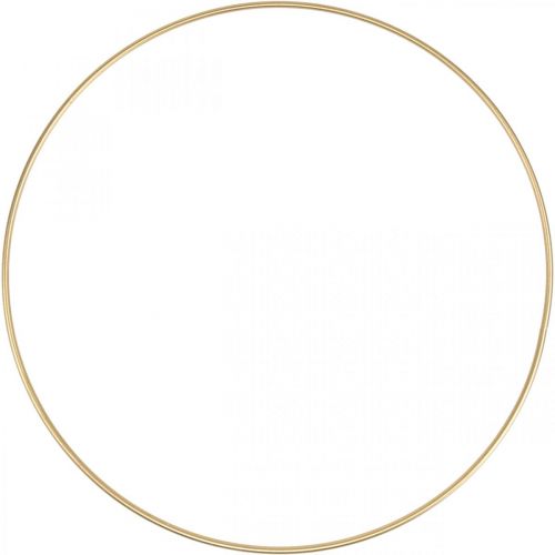Floristik24 Metallring dekorring Scandi ring deco loop golden Ø40cm 4st