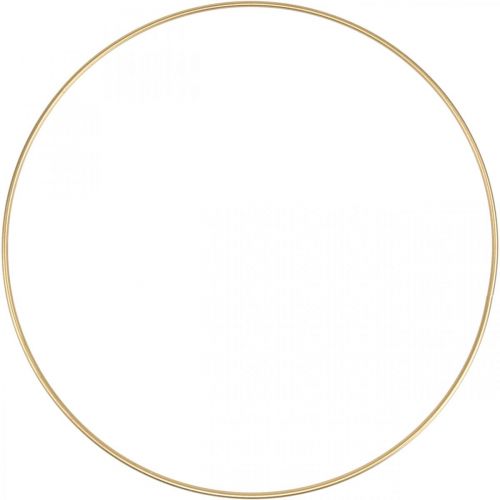 Floristik24 Metallring dekorring Scandi ring deco loop golden Ø40cm 4st