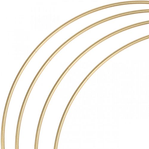 Artikel Metallring dekorring Scandi ring deco loop golden Ø40cm 4st