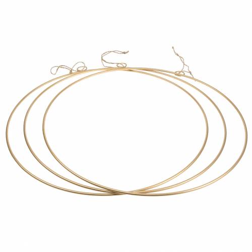 Artikel Dekorring att hänga guld Ø50cm 3st