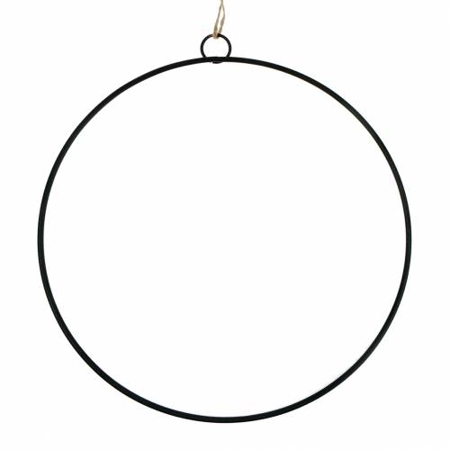 Dekorring för upphängning svart Ø35cm 4st
