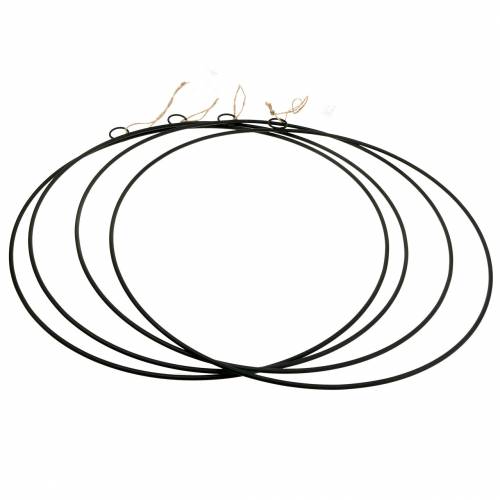Artikel Dekorring för upphängning svart Ø35cm 4st
