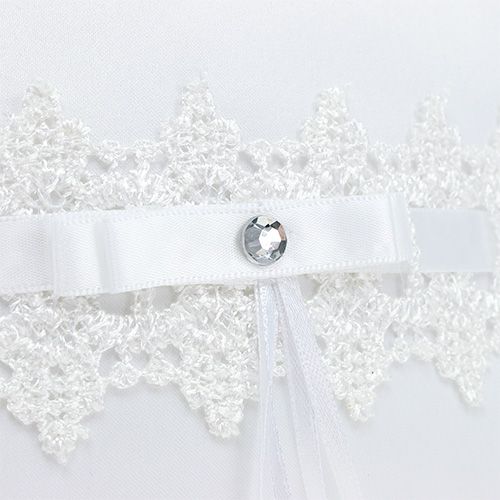 Floristik24 Ringkudde 20 cm x 20 cm vit