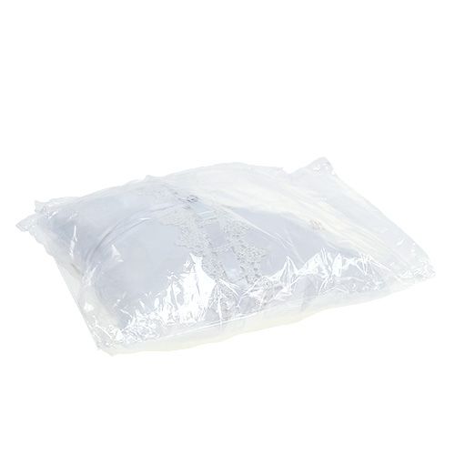 Floristik24 Ringkudde 20 cm x 20 cm vit