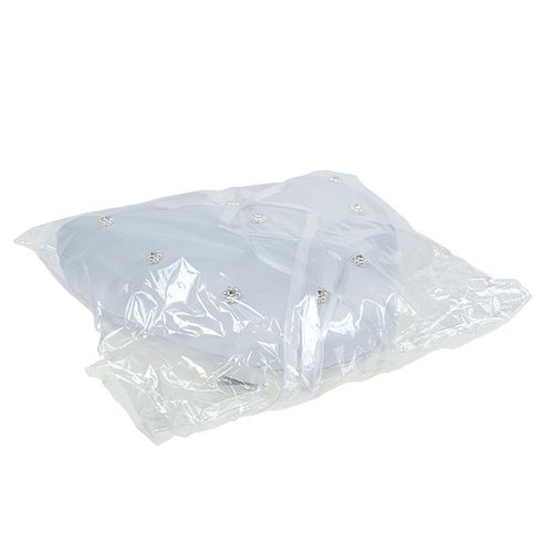 Floristik24 Ringkudde hjärtaform 18cm vit