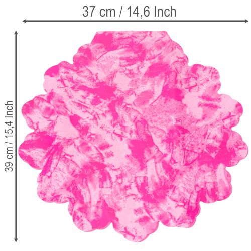 Blommanschett rondella rund manschett 38 cm rosa för buketter | Floristik24.se