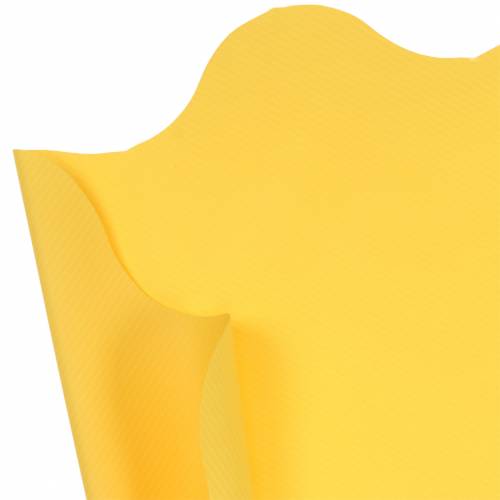 Floristik24 Rondella manschett gul randig Ø40cm 50 st kruka manschett